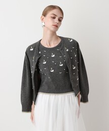 スワニーシシュウカーディガン