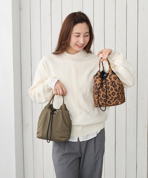 ROOTOTE(ルートート)の「ルートート / サコッシュ 2way ショルダーバッグ ミニトート MA-1 斜め掛け 軽量 SC.サコッシュ.ドローストリング-C(ショルダーバッグ・レディース・ブラウン系その他/グレー系その他/ブラック/カーキ・FREE)」の16枚目の写真