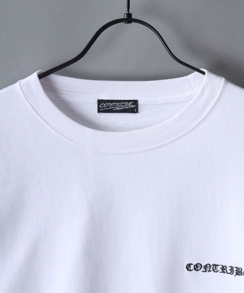 SITRY(シトリー)の「Sleeve Print T-Shirt/トライバル フラワー ハート 袖プリント ワンポイント刺繍 オーバーサイズ ロンT 長袖Tシャツ レディース メンズ(Tシャツ/カットソー・メンズ・ブラック/ホワイト/ブラック系その他/ブラック系その他2/ブラック系その他3/ブラック系その他4・M/L)」の14枚目の写真