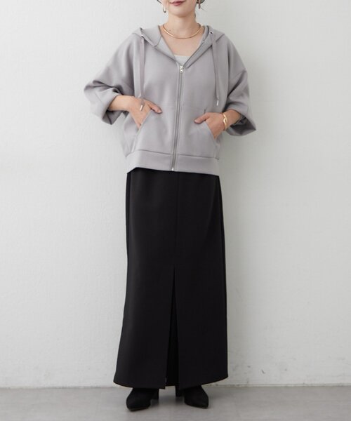 Another Branch olive des olive(アナザーブランチオリーブデオリーブ)の「ダンボールZIPパーカー(Tシャツ/カットソー・レディース・ブラック/グレー/ブラウン・FREE)」の5枚目の写真