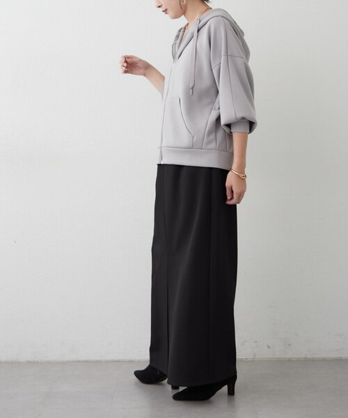 Another Branch olive des olive(アナザーブランチオリーブデオリーブ)の「ダンボールZIPパーカー(Tシャツ/カットソー・レディース・ブラック/グレー/ブラウン・FREE)」の6枚目の写真