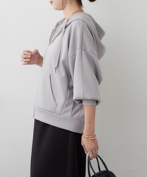 Another Branch olive des olive(アナザーブランチオリーブデオリーブ)の「ダンボールZIPパーカー(Tシャツ/カットソー・レディース・ブラック/グレー/ブラウン・FREE)」の8枚目の写真