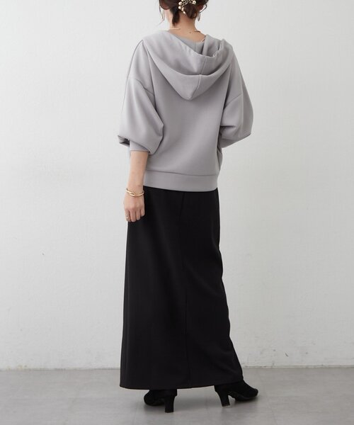 Another Branch olive des olive(アナザーブランチオリーブデオリーブ)の「ダンボールZIPパーカー(Tシャツ/カットソー・レディース・ブラック/グレー/ブラウン・FREE)」の10枚目の写真