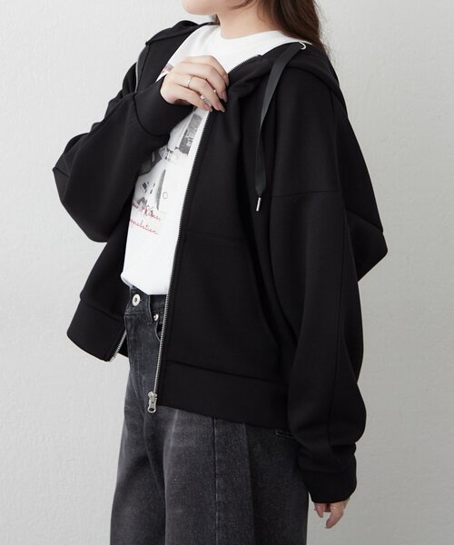 Another Branch olive des olive(アナザーブランチオリーブデオリーブ)の「ダンボールZIPパーカー(Tシャツ/カットソー・レディース・ブラック/グレー/ブラウン・FREE)」の14枚目の写真