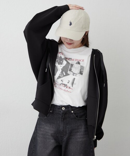 Another Branch olive des olive(アナザーブランチオリーブデオリーブ)の「ダンボールZIPパーカー(Tシャツ/カットソー・レディース・ブラック/グレー/ブラウン・FREE)」の17枚目の写真