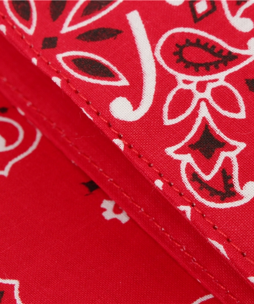 WHO'S WHO gallery（フーズフーギャラリー）の「【BURNINGMAN】バンダナクラッチ（クラッチバッグ・レディース・ホワイト/ネイビー/カーキ/レッド・FREE）」の9枚目の写真