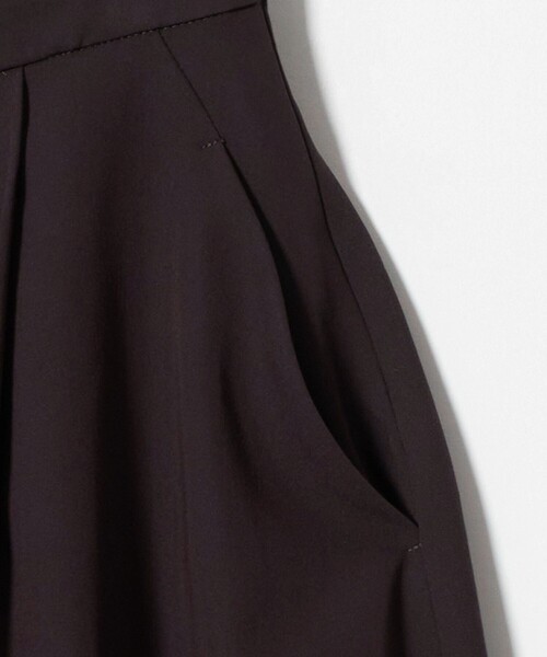 A DAY IN THE LIFE UNITED ARROWS（アデイインザライフユナイテッドアローズ）の「ツイル タックフレアスカート ‐ウォッシャブル‐＜A DAY IN THE LIFE＞（スカート・レディース・ブラック/ダークブラウン・38/36）」の20枚目の写真