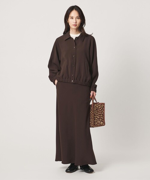 UNITED ARROWS（ユナイテッドアローズ）の「COMFY マーメイド スカート  ‐ウォッシャブル 防汚 UVカット‐（スカート・レディース・ダークブラウン/ブラック・36/38）」の22枚目の写真