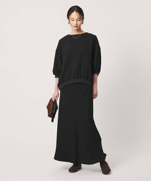 UNITED ARROWS（ユナイテッドアローズ）の「COMFY マーメイド スカート  ‐ウォッシャブル 防汚 UVカット‐（スカート・レディース・ダークブラウン/ブラック・36/38）」の20枚目の写真