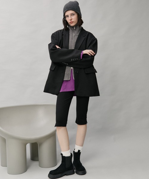 Auntie Rosa Holiday(アンティローザホリデー)の「オーバーサイズテーラードジャケット(テーラードジャケット・レディース・ブラック/ブラウン・FREE)」の10枚目の写真