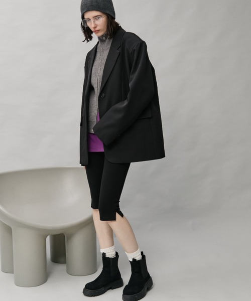 Auntie Rosa Holiday(アンティローザホリデー)の「オーバーサイズテーラードジャケット(テーラードジャケット・レディース・ブラック/ブラウン・FREE)」の11枚目の写真