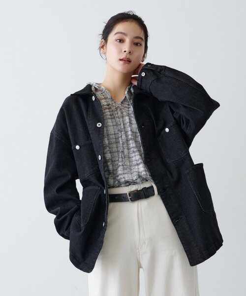 CIAOPANIC TYPY（チャオパニックティピー）の「∴チェックプリントレースフーディー（Tシャツ/カットソー・レディース・ブラウン/グレー/アイボリー・ONE SIZE）」の21枚目の写真