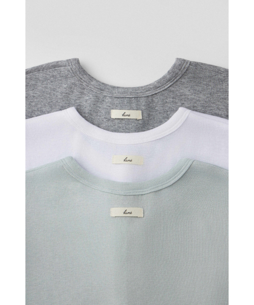 KUME(クメ)の「ヘンリーネック サイドスリットトップス、ミント(Tシャツ/カットソー・レディース・その他・MEDIUM/SMALL)」の4枚目の写真