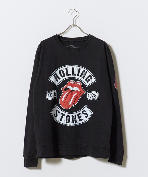 ROCK-OFF(ロックオフ)の「THE ROLLING STONES / ザ・ローリング・ストーンズ US Tour 1978 クルーネックスウェット バンド ロック メンズ レディース 2026年秋 秋服(スウェット・メンズ・ブラック・M/L/XL)」の1枚目の写真