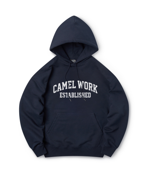 CAMEL WORK(キャメルワーク)の「アスレチックロゴ プルオーバーパーカー(ネイビー)(パーカー・メンズ・その他・MEDIUM/LARGE)」の2枚目の写真