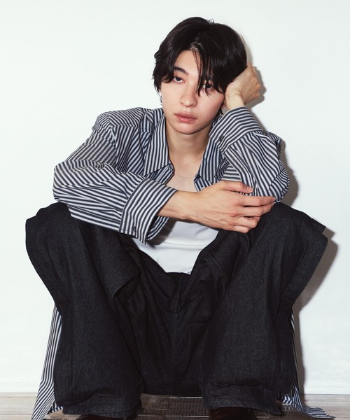 Knuth Marf（クヌースマーフ）の「Knuth Marf / クヌースマーフ label over shirt（シャツ/ブラウス・レディース・ブラック/イエロー・FREE）」の17枚目の写真