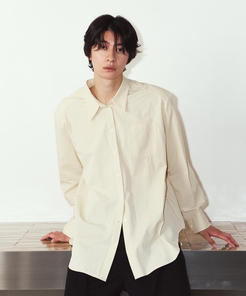 Knuth Marf（クヌースマーフ）の「Knuth Marf / クヌースマーフ label over shirt（シャツ/ブラウス・レディース・ブラック/イエロー・FREE）」の15枚目の写真