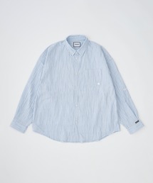 【ADAMPATEK/アダムパテック】 stitched calm pinchstripe shirt ピンストライプシャツ