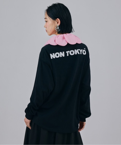 NON TOKYO(ノントーキョー)の「PRINT L/S T-SHIRT(FROG)(Tシャツ/カットソー・レディース・ネイビー/グリーン/ブラック・2/1)」の6枚目の写真