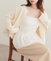 カップ付きペプラムインナー