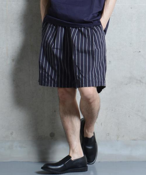 SHIPS JET BLUE（シップスジェットブルー）の「SHIPS JET BLUE: ワイドシルエット ショーツ■（その他パンツ・メンズ・オリーブ/ネイビー/ブルー系その他・LARGE/MEDIUM）」の3枚目の写真