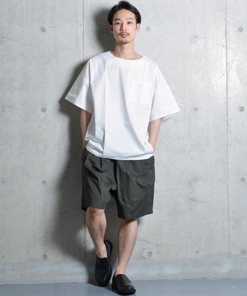 SHIPS JET BLUE（シップスジェットブルー）の「SHIPS JET BLUE: ワイドシルエット ショーツ■（その他パンツ・メンズ・オリーブ/ネイビー/ブルー系その他・LARGE/MEDIUM）」の4枚目の写真