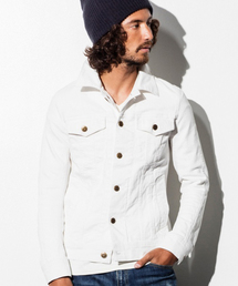 1PIU1UGUALE3  RELAX  | ≪LEON掲載≫カツラギストレッチデニムジャケット(デニムジャケット)