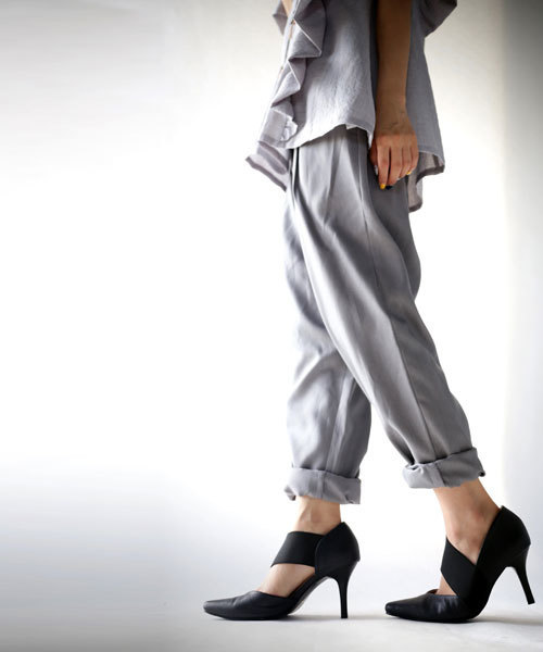 antiqua（アンティカ）の「タックパンツ（その他パンツ・レディース・ブラック/カーキ/レンガ/グレー・FREE）」の8枚目の写真