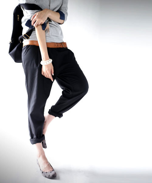 antiqua（アンティカ）の「タックパンツ（その他パンツ・レディース・ブラック/カーキ/レンガ/グレー・FREE）」の16枚目の写真