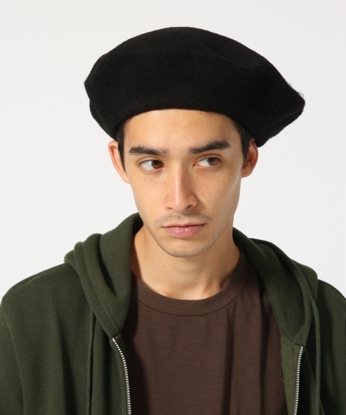 RAGEBLUE（レイジブルー）の「バスクベレー/736668（ハンチング/ベレー帽・メンズ・ネイビー/ブラック/グレー・FREE）」の2枚目の写真