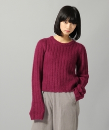 HARE | モヘアソデロングプルオーバー(HARE)(ニット/セーター)