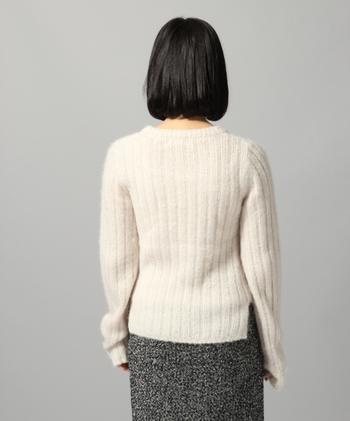 HARE(ハレ)の「モヘアソデロングプルオーバー(HARE)(ニット/セーター・レディース・オフホワイト/ボルドー/ブラック・FREE)」の8枚目の写真