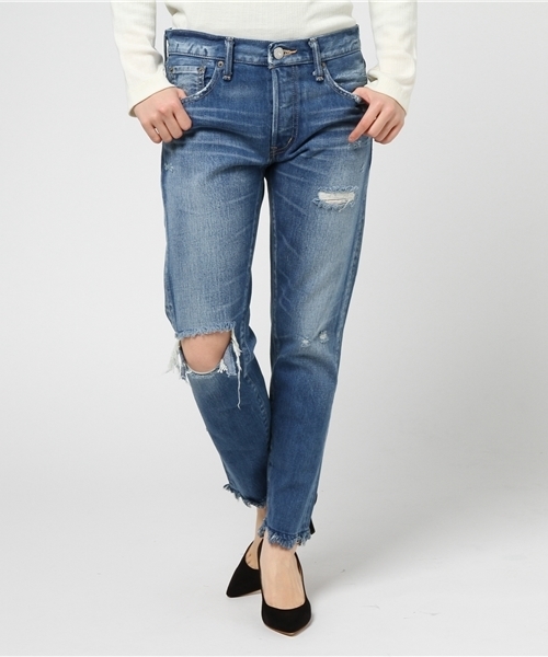 MOUSSY（マウジー）の「MV Roselle Tapered（デニムパンツ・レディース・ブルー・25inch/23inch/24inch/27inch/26inch）」の12枚目の写真