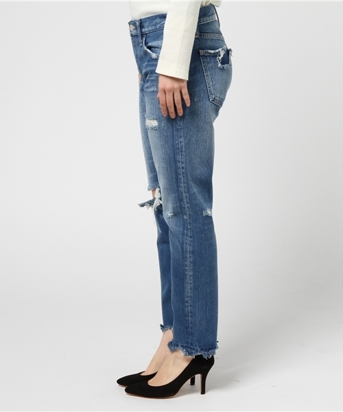 MOUSSY（マウジー）の「MV Roselle Tapered（デニムパンツ・レディース・ブルー・25inch/23inch/24inch/27inch/26inch）」の3枚目の写真