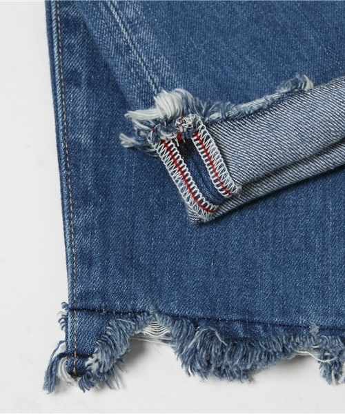 MOUSSY（マウジー）の「MV Roselle Tapered（デニムパンツ・レディース・ブルー・25inch/23inch/24inch/27inch/26inch）」の10枚目の写真