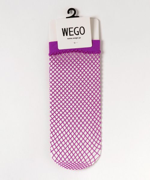 WEGO（ウィゴー）の「WEGO/ネットソックス（ソックス/靴下・レディース・ブラック/サックスブルー/ピンク系その他/パープル/イエロー/オレンジ/ホワイト/ピンク/レッド/ブルー・FREE）」の6枚目の写真