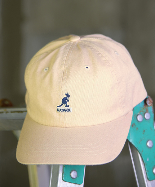KANGOL（カンゴール）の「【KANGOL】 Washed Baseball/【カンゴール】 ウォッシュド ベースボールキャップ（キャップ・メンズ・ネイビー/ベージュ/ブラック/ピンク系その他/ホワイト/ワイン/ダークグリーン・ONE SIZE）」の4枚目の写真