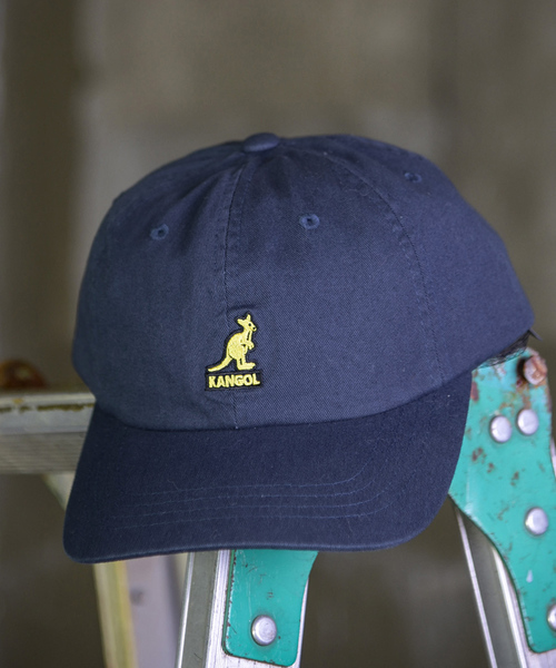 KANGOL（カンゴール）の「【KANGOL】 Washed Baseball/【カンゴール】 ウォッシュド ベースボールキャップ（キャップ・メンズ・ネイビー/ベージュ/ブラック/ピンク系その他/ホワイト/ワイン/ダークグリーン・ONE SIZE）」の6枚目の写真