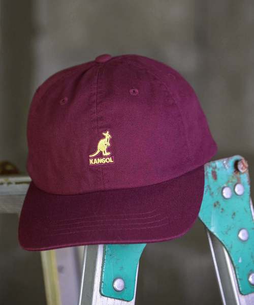 KANGOL（カンゴール）の「【KANGOL】 Washed Baseball/【カンゴール】 ウォッシュド ベースボールキャップ（キャップ・メンズ・ネイビー/ベージュ/ブラック/ピンク系その他/ホワイト/ワイン/ダークグリーン・ONE SIZE）」の7枚目の写真