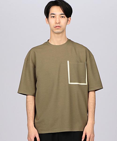 DESCENTE PAUSE（デサントポーズ）の「DESCENTE PAUSE（デサントポーズ） THERMAL BIG TEE（Tシャツ/カットソー・メンズ・オリーブ/ネイビー・LARGE/MEDIUM）」の4枚目の写真