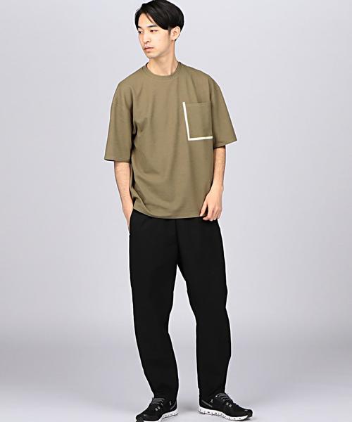 DESCENTE PAUSE（デサントポーズ）の「DESCENTE PAUSE（デサントポーズ） THERMAL BIG TEE（Tシャツ/カットソー・メンズ・オリーブ/ネイビー・LARGE/MEDIUM）」の9枚目の写真