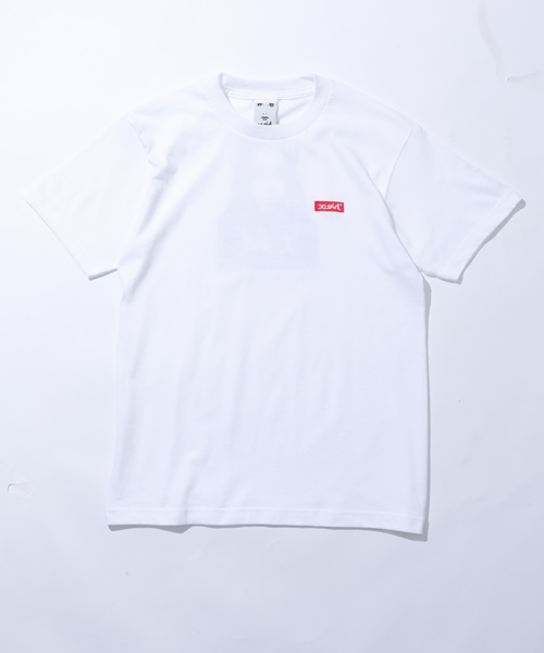 X-girl（エックスガール）の「FACE S/S TEE LIMITED（Tシャツ/カットソー・レディース・ホワイト/ブラック・2/1）」の7枚目の写真