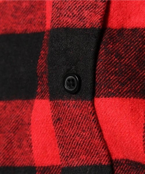 WEGO(ウィゴー)の「ブロックチェックネルLSシャツ(シャツ/ブラウス・メンズ・ホワイト/ブラウン/グリーン/ブルー/レッド・MEDIUM/LARGE)」の10枚目の写真