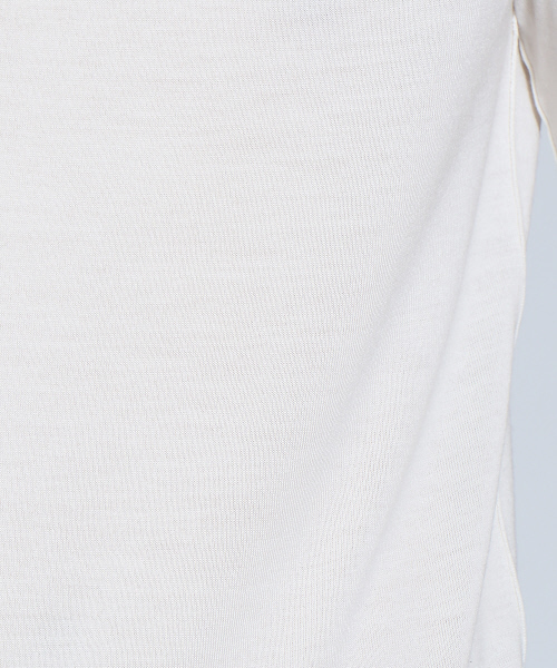 RECENCY OF MINE(リーセンシー オブ マイン)の「【Recency of Mine/Zegna】ウールシルク タートルネック(ニット/セーター・メンズ・オフホワイト/チャコールグレー・44/50/46/48)」の8枚目の写真