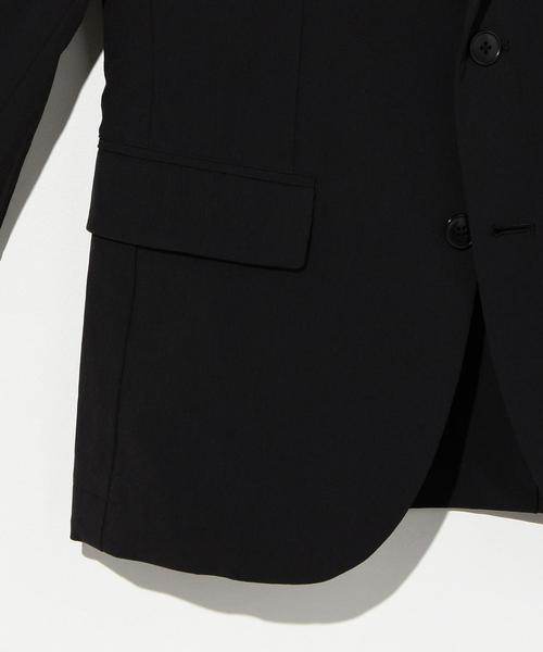 green label relaxing（グリーンレーベルリラクシング）の「【WEB限定】 CM★★ ナイロン ポリウレタン 2B M68 ジャケット ＜機能性生地＞ ◆（テーラードジャケット・メンズ・ブラック/オリーブ・MEDIUM/X-LARGE/LARGE/X-SMALL/SMALL）」の8枚目の写真