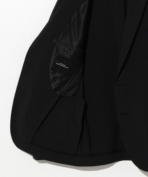 green label relaxing（グリーンレーベルリラクシング）の「【WEB限定】 CM★★ ナイロン ポリウレタン 2B M68 ジャケット ＜機能性生地＞ ◆（テーラードジャケット・メンズ・ブラック/オリーブ・MEDIUM/X-LARGE/LARGE/X-SMALL/SMALL）」の9枚目の写真