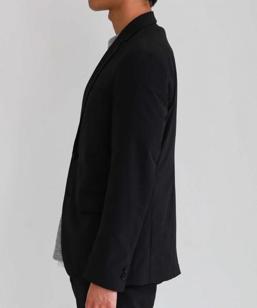 green label relaxing（グリーンレーベルリラクシング）の「【WEB限定】 CM★★ ナイロン ポリウレタン 2B M68 ジャケット ＜機能性生地＞ ◆（テーラードジャケット・メンズ・ブラック/オリーブ・MEDIUM/X-LARGE/LARGE/X-SMALL/SMALL）」の20枚目の写真