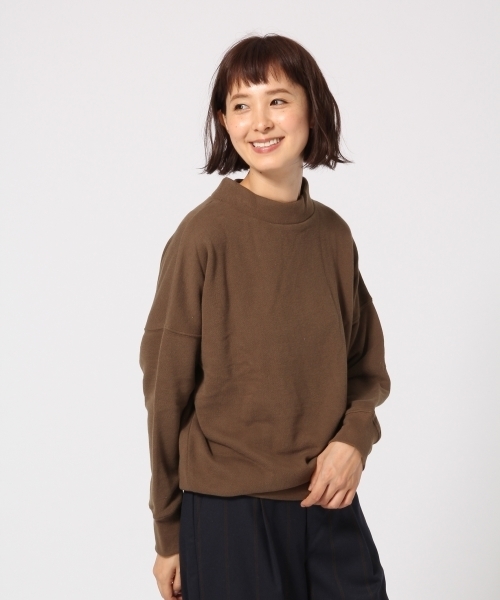 GLOBAL WORK（グローバルワーク）の「モックネックスウェット長袖