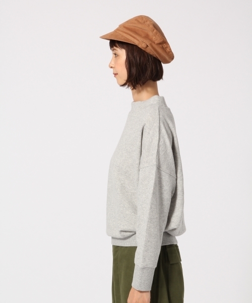 GLOBAL WORK（グローバルワーク）の「モックネックスウェット長袖/764078（スウェット・レディース・ホワイト/ダークブラウン/パープル/グレー・MEDIUM/LARGE）」の9枚目の写真