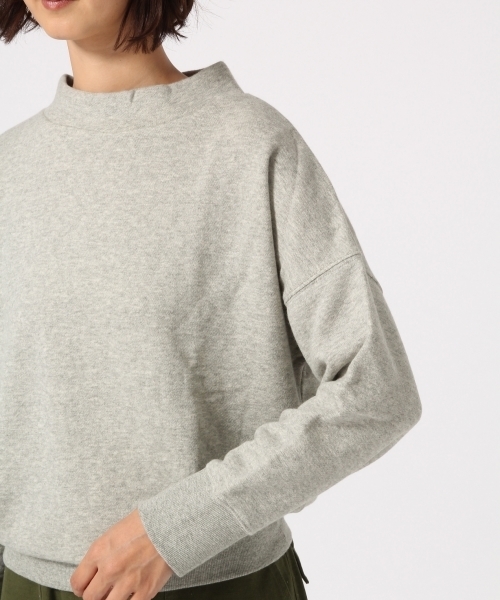 GLOBAL WORK（グローバルワーク）の「モックネックスウェット長袖/764078（スウェット・レディース・ホワイト/ダークブラウン/パープル/グレー・MEDIUM/LARGE）」の12枚目の写真